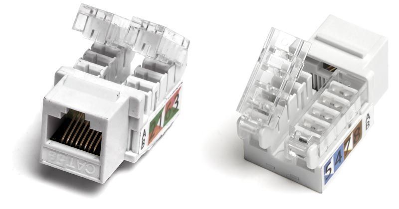 UTP CAT5e Keystone Jack 8P - 8C