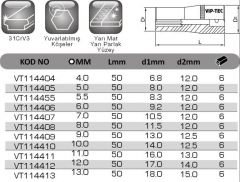 1/4''12 Köşe Derin Lokma Anahtar VT114404