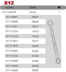 Yıldız İki Ağız Anahtar Takım VT1110012P
