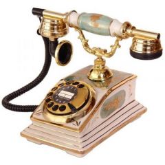 Porselen Büro Yeşil Telefon