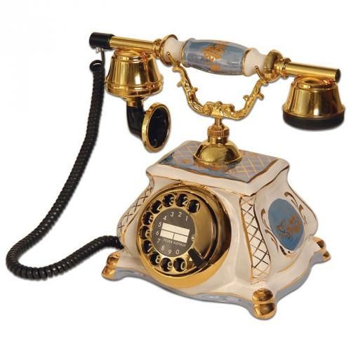 Porselen Meltem Azur Telefon