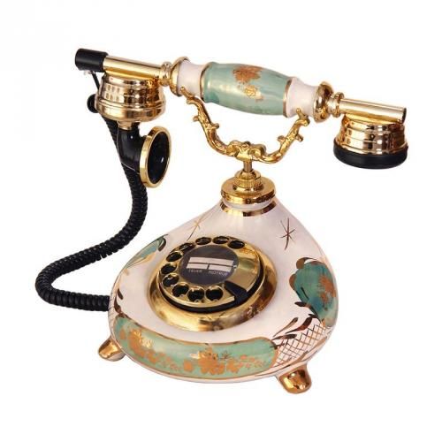 Porselen Damla Yeşil Telefon