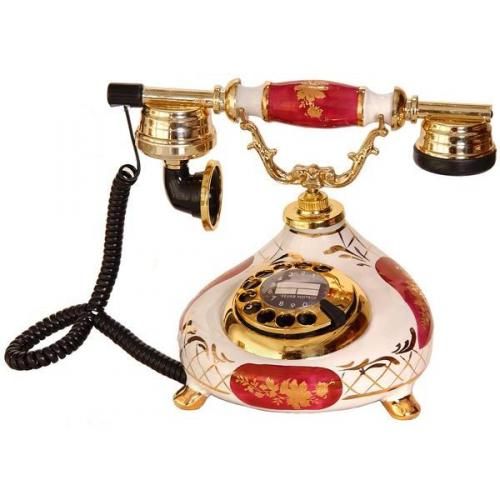 Porselen Damla BordoTelefon