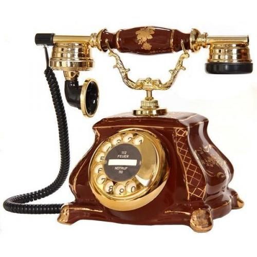 Porselen Meltem Kahverengi Telefon