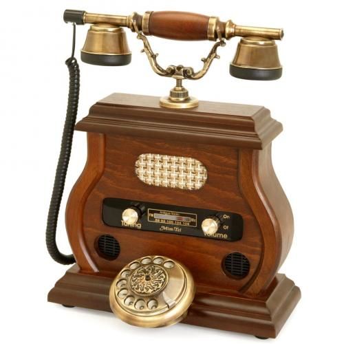 Eskitme Ceviz Radyolu Telefon