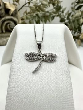 Dragonfly Pırlantalı Kolye