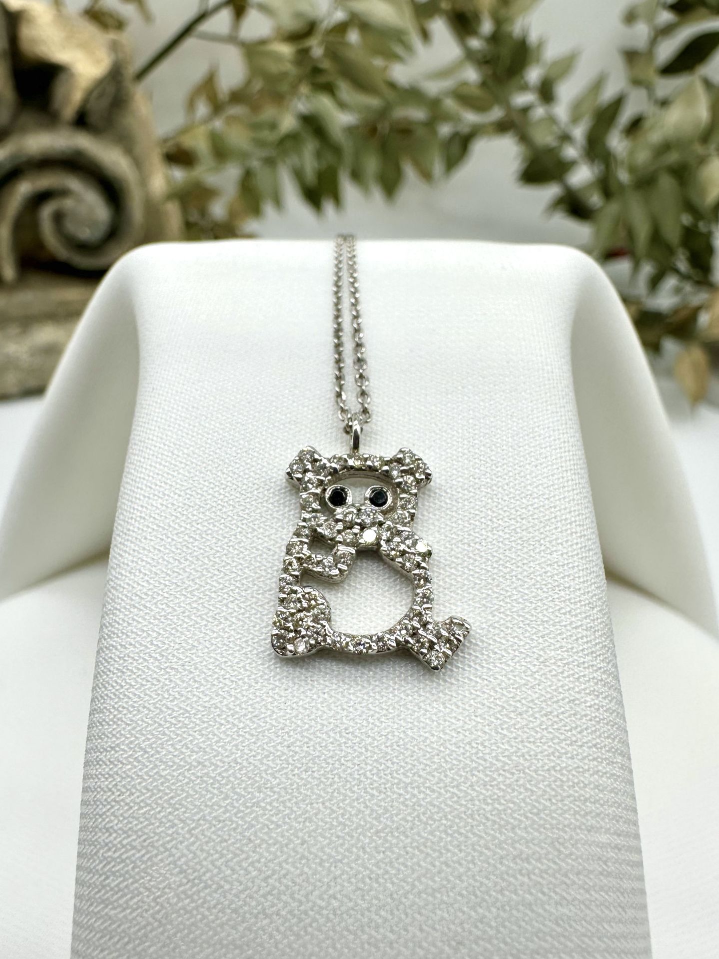 Bear Pırlantalı Kolye