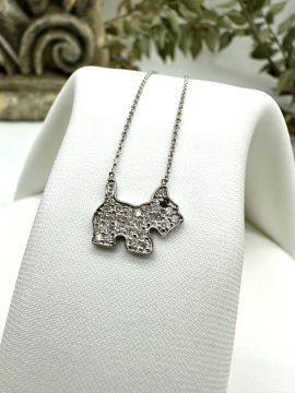 Doggy Pırlantalı Kolye