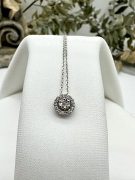 Circle Pırlantalı Kolye