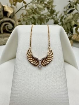 Wing Pırlantalı Kolye