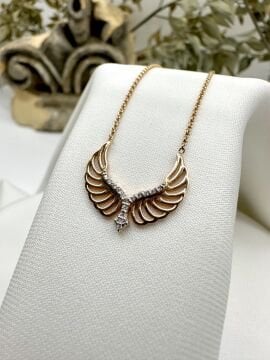 Wing Pırlantalı Kolye