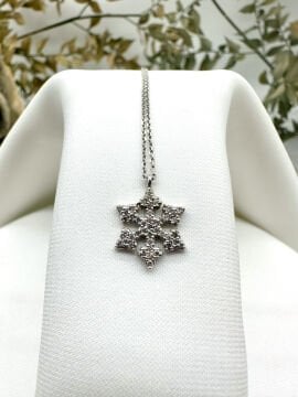 Snowflake Pırlantalı Kolye