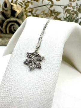 Snowflake Pırlantalı Kolye