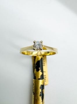 0.15ct Pırlanta Tektaş Yüzük