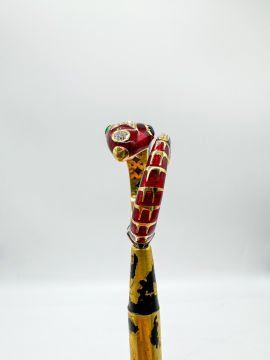 Kırmızı Mineli Serpent Yüzük