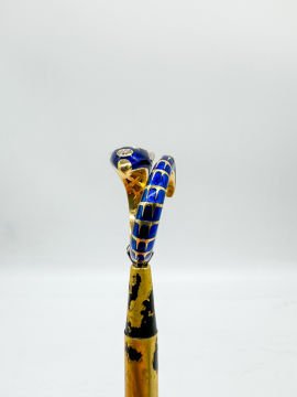 Lacivert Mineli Serpent Yüzük