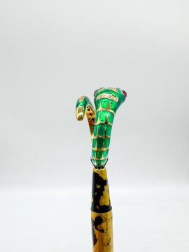 Yeşil Mineli Serpent Yüzük