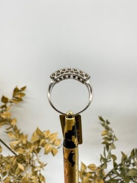 0.14ct Pırlanta Yeditaş Yüzük