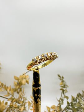 0.26 ct Pırlanta Yeditaş Yüzük