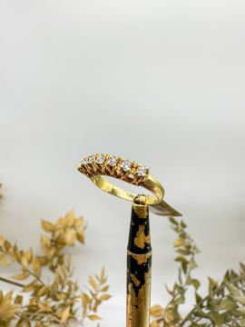 0.26 ct Pırlanta Yeditaş Yüzük