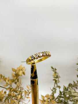 0.35 ct Pırlanta Yeditaş Yüzük