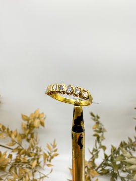 0.35 ct Pırlanta Yeditaş Yüzük