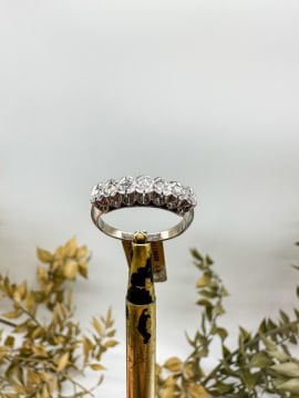 0.21 ct Pırlanta Yeditaş Yüzük