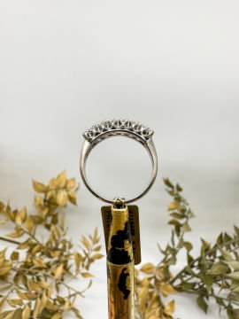 0.21 ct Pırlanta Yeditaş Yüzük