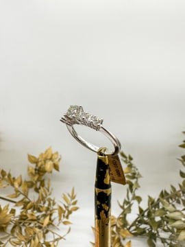 0.97 ct Pırlanta Yeditaş Yüzük
