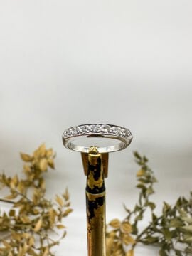0.21 ct Pırlanta Yeditaş Yüzük