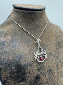 Juliet Pırlantalı Yakut Kolye