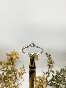 0.10 ct Pırlanta Tektaş Yüzük