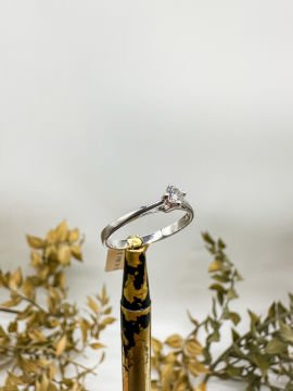0.10 ct Pırlanta Tektaş Yüzük