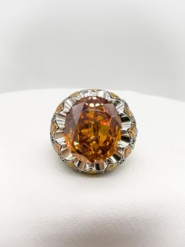 Amor Topaz, Safir ve Pırlantalı Yüzük