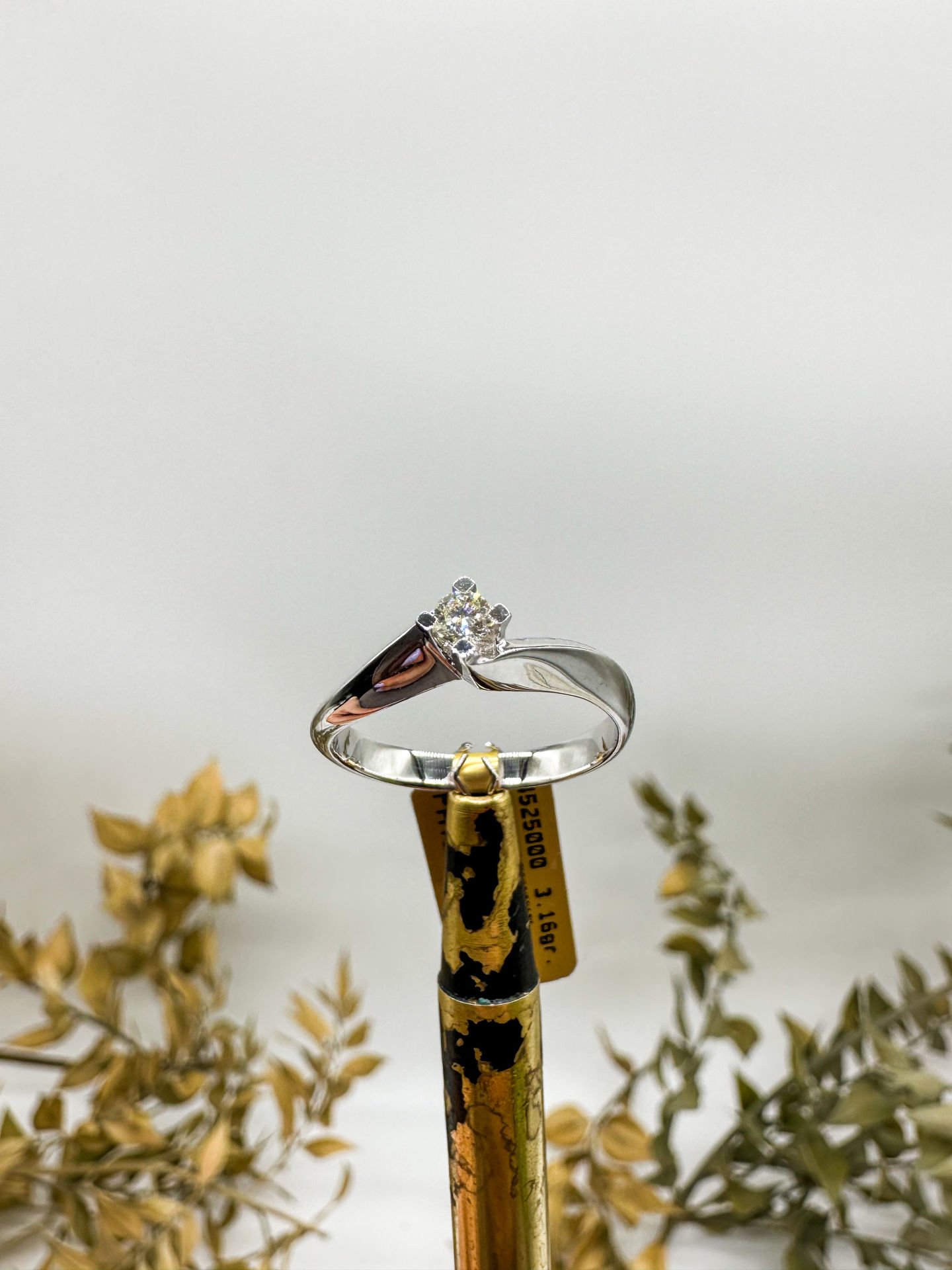 0.09 ct Pırlanta Tektaş Yüzük