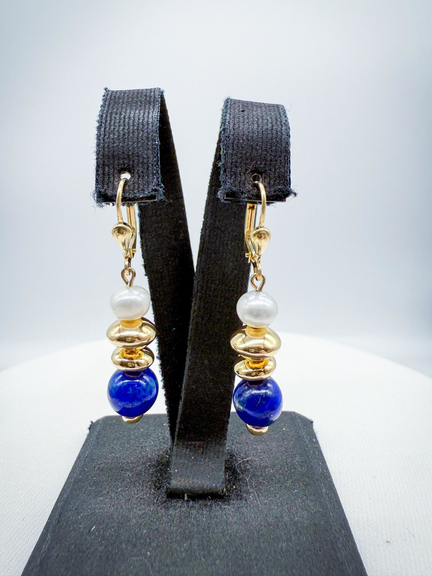 İncili Lapis Küpe