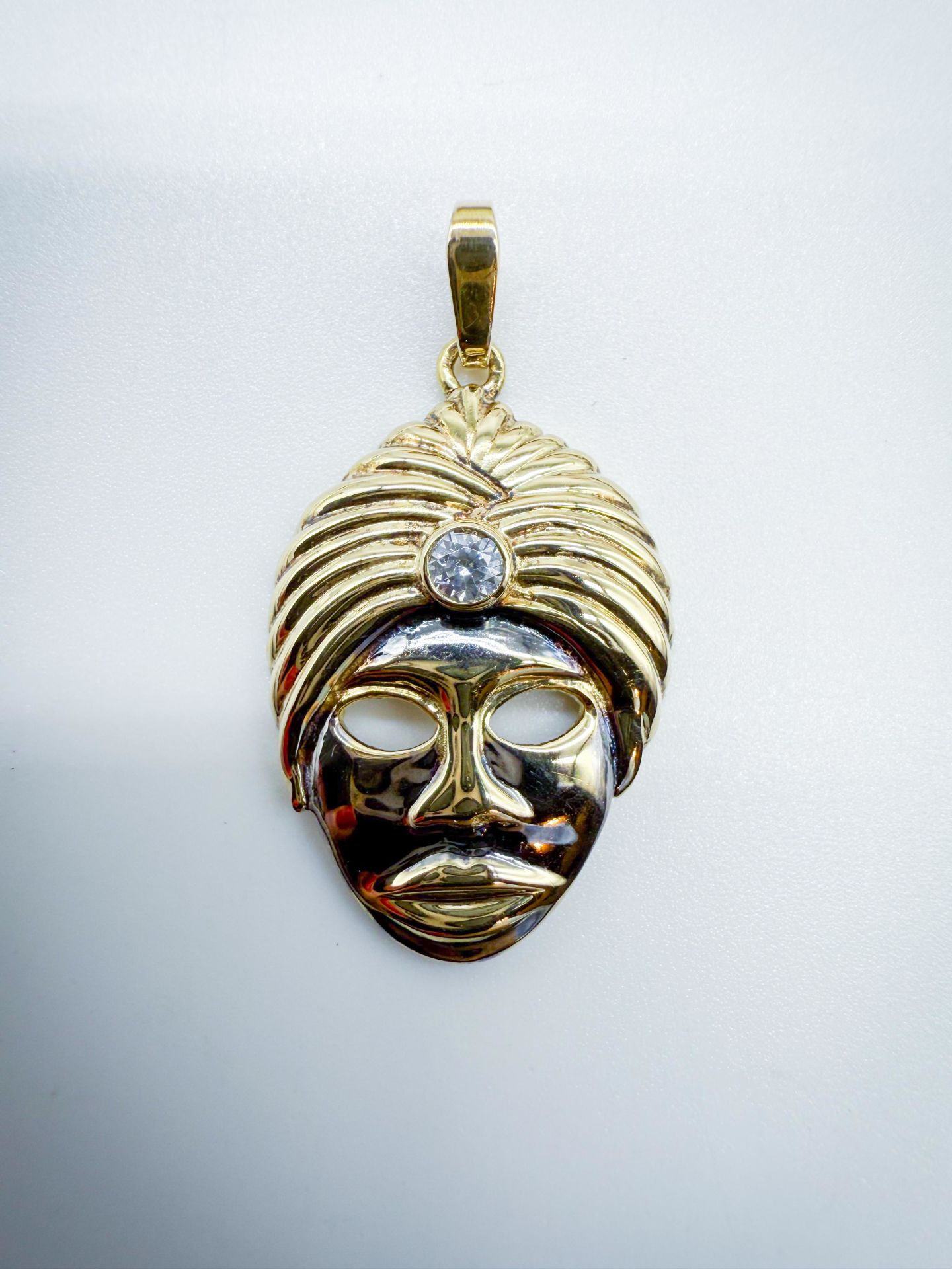 Mask Pırlantalı Kolye Ucu