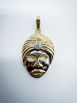Mask Pırlantalı Kolye Ucu