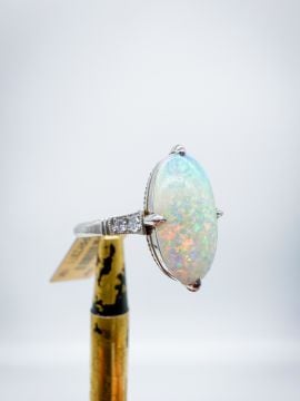 Pırlantalı Opal Yüzük