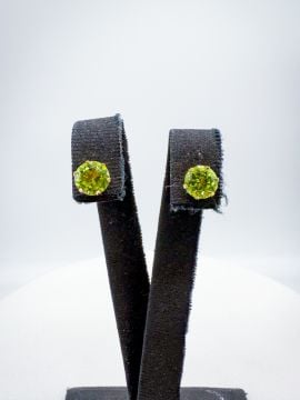 Peridot Altın Küpe