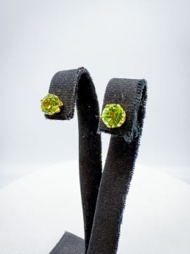 Peridot Altın Küpe