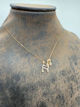 Pırlantalı köpek Kolye