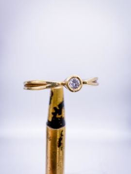 0.07 ct Pırlanta Tektaş Yüzük