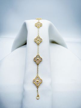 Pırlantalı Yonca Bileklik