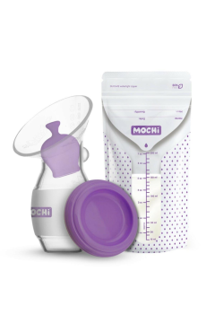 Mochi Breast Pump + Breast Milk Storage Bag (25 Pieces)