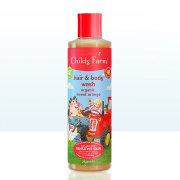 Childs Farm Organik Tatlı Portakal Özlü Çocuk Saç ve Vücut Şampuanı 250ml