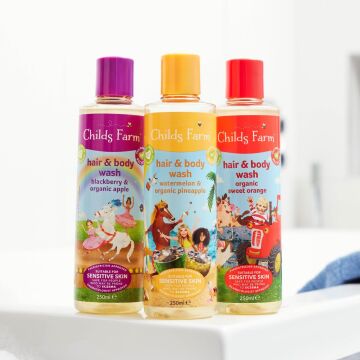 Childs Farm Organik Tatlı Portakal Özlü Çocuk Saç ve Vücut Şampuanı 250ml