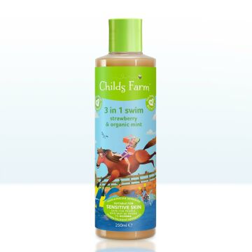 Childs Farm Erdbeer- und Bio-Minzextrakt 3 in 1 After Swimming Kindershampoo 250 ml