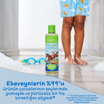 Childs Farm Erdbeer- und Bio-Minzextrakt 3 in 1 After Swimming Kindershampoo 250 ml