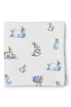 Bébé Lapin Muslin Baby Blanket 120x120